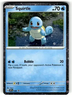 Squirtle (Cosmos Holo) 048 Promo Scarlet & Violet Promo Pokemon Near Mint - Image 1