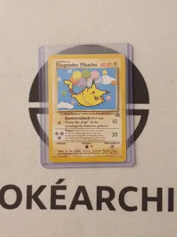 Pokemon Karte Fliegendes Pikachu 25 Black Star Promo Deutsch Vintage 2000 - Image 1