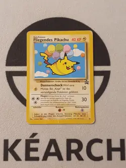 Pokemon Karte Fliegendes Pikachu 25 Black Star Promo Deutsch Vintage 2000 - Image 2