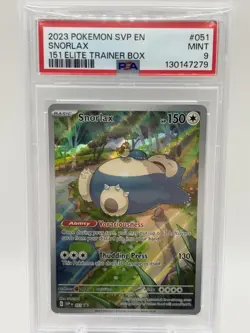 PSA MINT 9 Snorlax Pokemon TCG SVP Black Star Promos 051 Holo Promo - Image 1