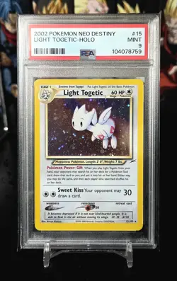 2002 Pokemon Neo Destiny #15 Light Togetic - Holo PSA 9 - Image 1
