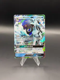 Alolan Ninetales GX 22/145 Sun & Moon Guardians Rising Ultra Rare Pokemon TCG - Image 1