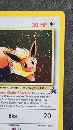 Pokemon Eevee Black Star Promo #11 Holo - W/ Mouth Swirl LP - Image 4