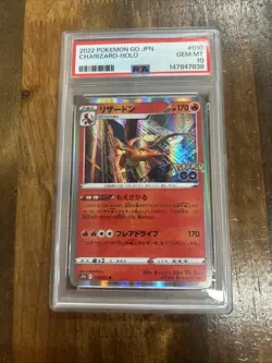 GRADED PSA 10 2022 Pokemon Go Jpn. Charizard- Holo #010 - Image 1