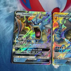 Pokemon TCG | Gyarados GX Crimson Invasion 18/111 & Hidden Fates SM212 X2 Bundle - Image 2
