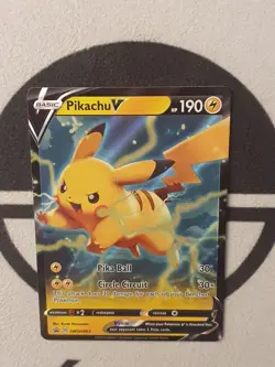 Pokemon Karte Pikachu V SWSH063 Black Star Promo Englisch Schwert & Schild NM - Image 4