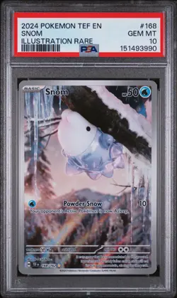 Pokemon Temporal Forces Snom 168 PSA 10 - Image 1
