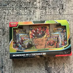 Pokemon Incineroar ex and Torterra ex Special Collection Box. As Shown In Pic - Image 1