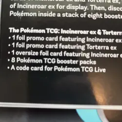 Pokemon Incineroar ex and Torterra ex Special Collection Box. As Shown In Pic - Image 3