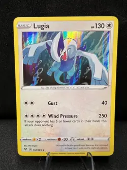Lugia 132 Holo Rare 185 Vivid Voltage Pokemon 2020 - Image 1