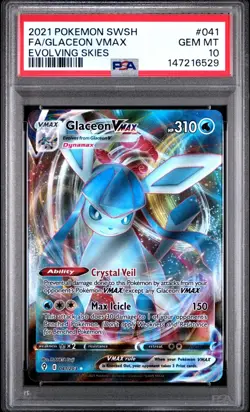 PSA 10 GEM MINT Glaceon VMAX 2023 Pokemon Holo 041/203 Pokemon TCG - Image 1