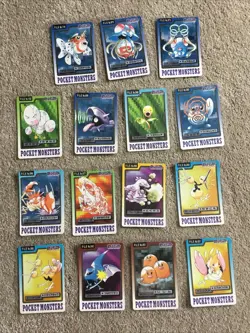 1997 Pokemon Trading Cards Pocket Monsters Original Japanese 15 In Total All VG+ - Image 1
