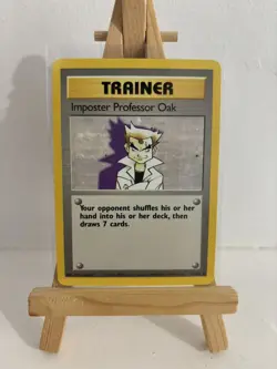 Pokemon TCG Imposter Professor Oak Base Set 73/102 Regular Unlimited Rare - Image 1