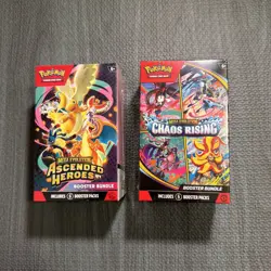 *Sealed Lot of (2)* Pokemon Booster Bundles Chaos Rising & Ascended Heroes - Image 1