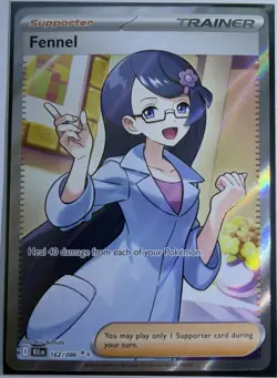 The Pokemon Company Fennel 162/086 Sv: Black Bolt Ultra Rare Full Art Holo - Image 1