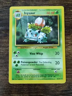 Pokemon Base Set Ivysaur 30/102 Non Holo LP- - Image 1