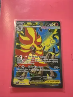 Pokemon Mega Pyroar ex 99/86 Full Art Double Ultra Rare Chaos Rising ME04 - Image 1
