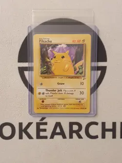 Pokemon Karte Pikachu 87/130 Base Set 2 Englisch Vintage Pokemon 1999 Basis - Image 1