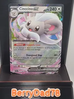 Cinccino EX 073/086 Chaos Rising Double Rare Pokemon TCG NM - Image 1