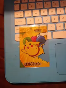 2000 Topps Pokemon TV Animation - PC1 - #25 Pikachu - Clear Card - Image 1