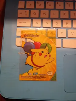 2000 Topps Pokemon TV Animation - PC1 - #25 Pikachu - Clear Card - Image 2