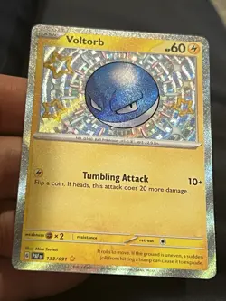 Voltorb 133/091 Pokemon TCG Scarlet & Violet Paldean Fates Baby Shiny Rare NM - Image 1
