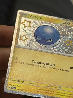 Voltorb 133/091 Pokemon TCG Scarlet & Violet Paldean Fates Baby Shiny Rare NM - Image 2