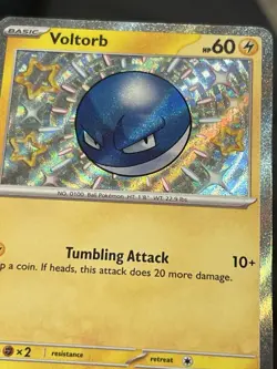 Voltorb 133/091 Pokemon TCG Scarlet & Violet Paldean Fates Baby Shiny Rare NM - Image 3