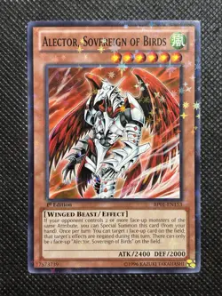 YuGiOh! - Alector, Sovereign Of Birds BP01-EN153 Starfoil Rare 1st Edition MP - Image 1