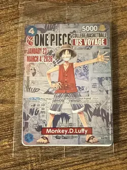 Monkey.D.Luffy (055) (College Basketball US Voyage) P-055 One Piece Promotion... - Image 1