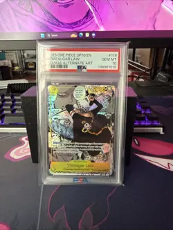 One Piece Royal Blood Manga Art Trafalgar Law OP10-119, PSA 10 - Image 1