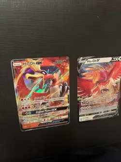 Ho-Oh GX 21/147 & Ho-oh V 140/195 Lot Pokemon Cards - Image 2