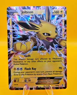 Pokemon TCG Jolteon EX - Holo Rare Card 28/83 XY Generations - NM Unplayed - Image 2