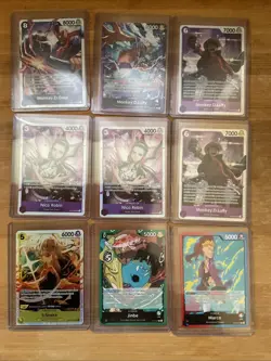 9 Card Lot Of One Piece Cards - Image 1