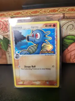 Pokemon Card Horsea 50/101 Reverse Holo Foil EX Dragon Frontiers EX LP - Image 2