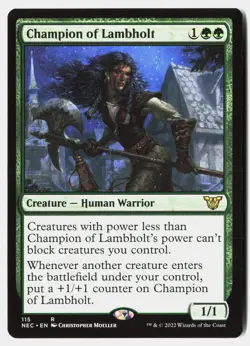 Champion of Lambholt R Commander: Kamigawa: Neon Dynasty 115 NM - Image 1