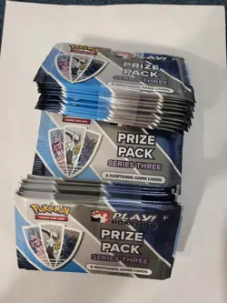 Play! Pokemon Prize Pack Series Three Factory Sealed Lot Of 10. 3 LOTS AVAILABLE - Image 1