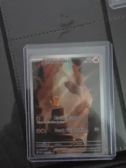 Pokemon Charmander Illustration Rare Full Art Holo Sv: Scarlet & Violet 151 168… - Image 1