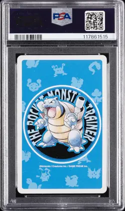 1998 POKEMON BLUE VERSION PLAYING CARDS 4 OF CLUBS #006 CHARIZARD PSA 10 - Image 2