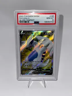 Lugia V 186/195 Silver Tempest Alternate Art PSA Pokemon - Image 1
