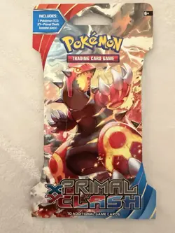 Pokemon TCG XY Primal Clash Sleeved Booster Pack 2015 Sealed Groudon Art New - Image 1