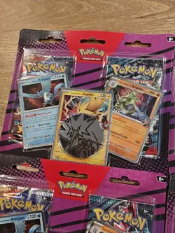 Lot of 3 Pokemon Blister Pack Team Rocket's Articuno Zapdos Tyranitar Sealed New - Image 2
