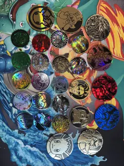 Pokemon Coin Set Lot Of 27 Coins - Image 1
