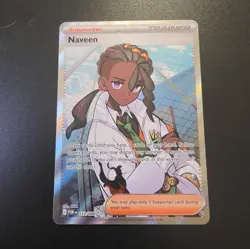 Pokemon TCG Naveen Trainer-Supporter Full Art Holo POR 112/088 Perfect Order - Image 2