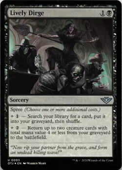 Lively Dirge - FOIL - U Outlaws of Thunder Junction 93 - MTG - Image 1