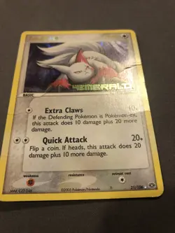 2005 Pokemon EX Emerald Zangoose Reverse Foil 21/106 MP Very Rare! - Image 4