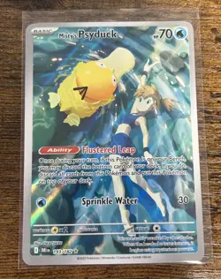 2025 Pokemon Destined Rivals Misty's Psyduck 193/182 SIR - Image 1