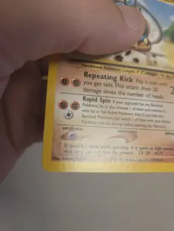 🔥 Pokemon Hitmontop 37 WOTC Promo Vintage 🔥 - Image 2