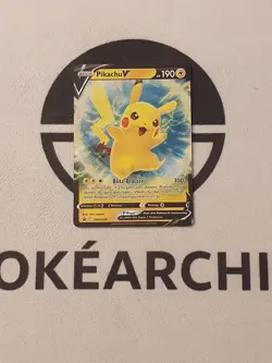 Pokemon Karte Pikachu V SWSH198 Black Star Promo Deutsch Schwert & Schild NM - Image 2