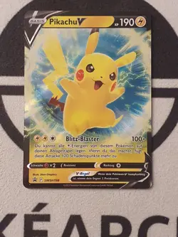 Pokemon Karte Pikachu V SWSH198 Black Star Promo Deutsch Schwert & Schild NM - Image 4